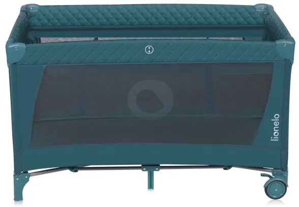 Lionelo - FLOWER utazóágy zöld-türkiz