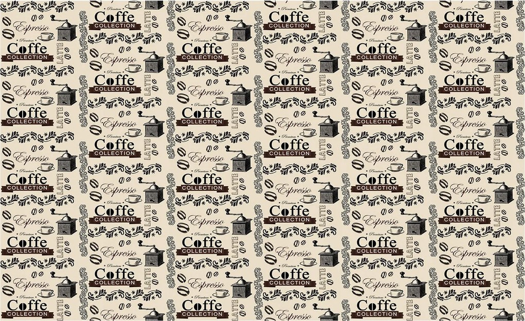 Fotótapéta Flizelin Kávé Vintage Retro Latte Art Gabona 300x210 +ragasztó