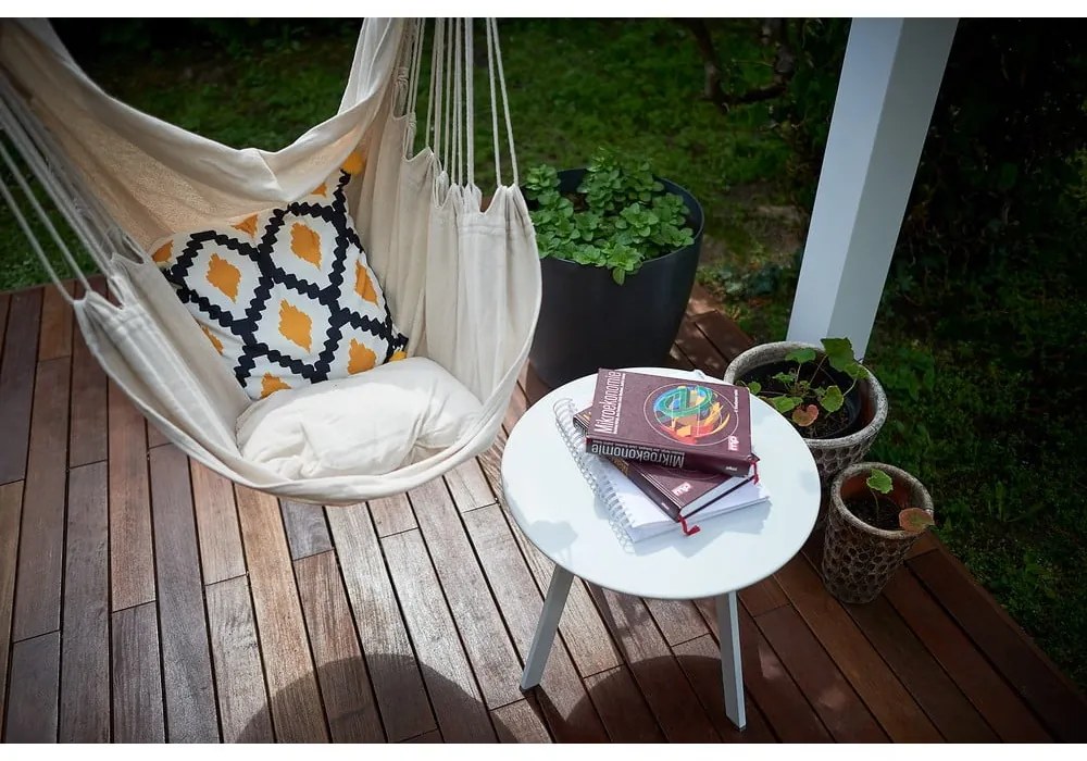 Krémszínű párnázott kerti függőfotel Tobago – Garden Pleasure