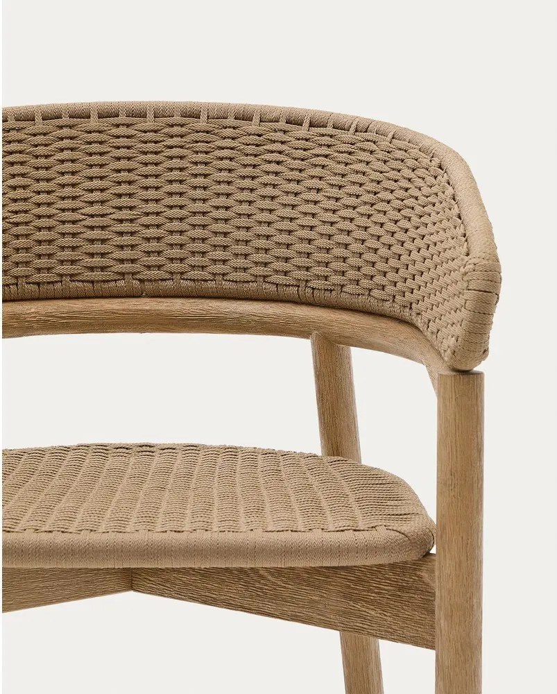 Natúr színű tömörfa kerti szék Arinella – Kave Home