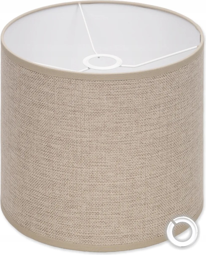 Lenvászon Lámpaernyő 25 cm dekoratív a belső térbe