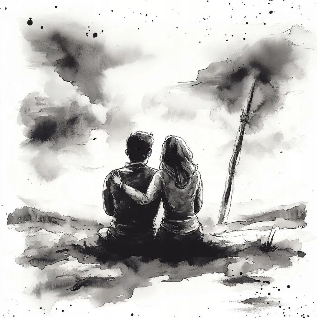 Vászonkép Canvas Emberek Férfi Nő Pár Kapcsolat Szerelem 80x80