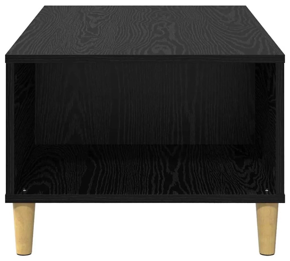 vidaXL Dohányzóasztal fiókkal Fekete tölgy 90 x 50 x 35 cm Faanyag