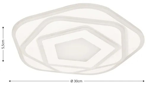 Brilagi - LED mennyezeti lámpa MODERN MINI LED/53W/230V 3000-6000K + távirányító