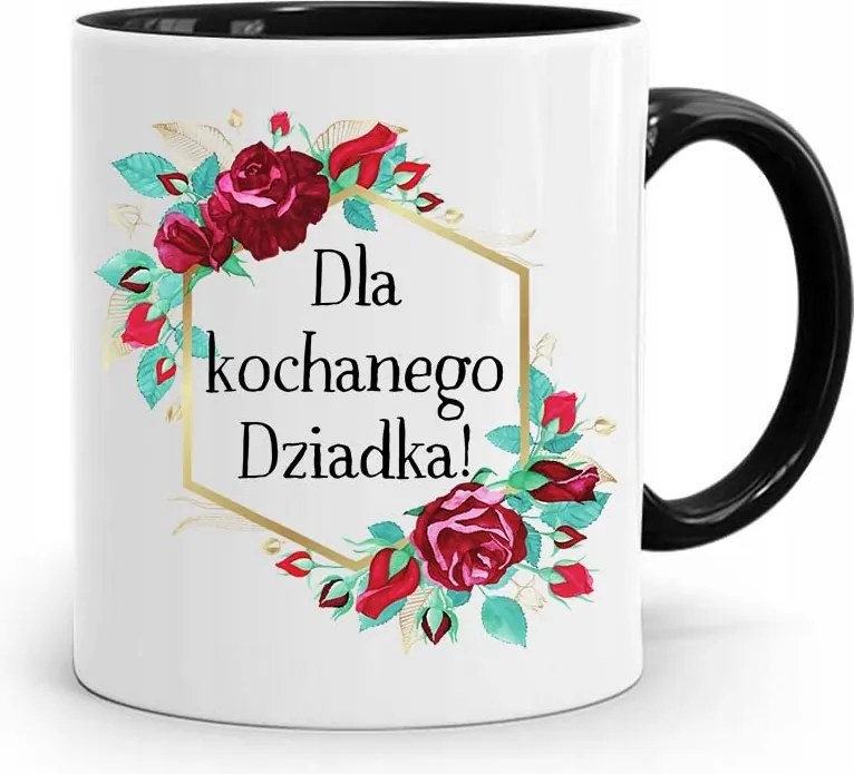 Fekete Bögre Nagypapa Ajándék Szeretett Nagypapának fényképes nyomtatással