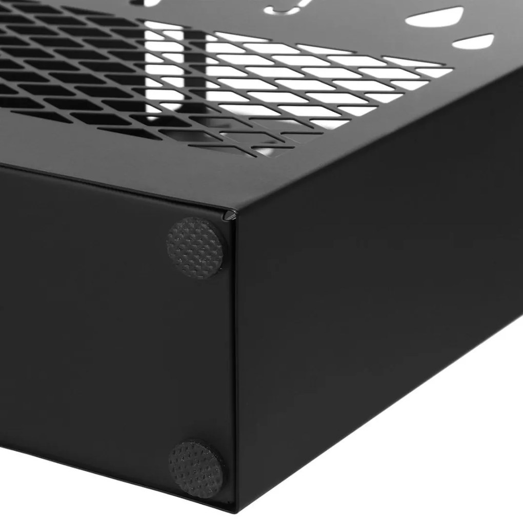 RAIN fém esernyőtartó, 28x12x41cm, fekete SongmicsHome