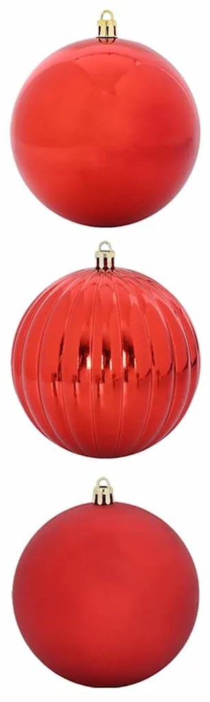 Karácsonyi Díszgömb Készlet 3 pcs Piros