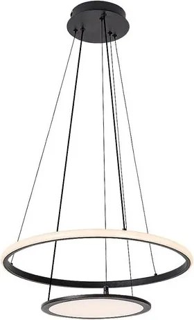 RÁBALUX 72040 JASERO Modern Led Függesztett Lámpa Fekete IP20