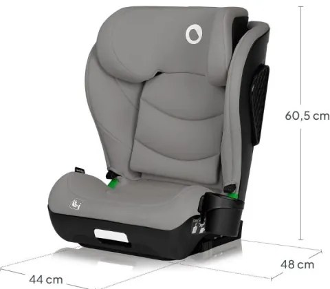 Lionelo - NEAL i-Size autósülés, 100-150 cm, betonszürke