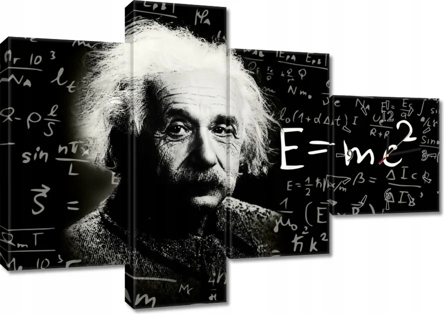 Faliórák 100x70 Albert Einstein E=MC2