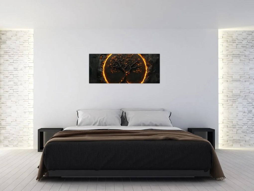 Kép – Életfa lávában II. (120x50 cm)