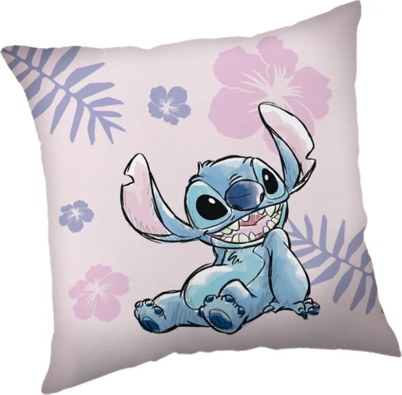 Disney Lilo és Stitch, A csillagkutya Pink párna, díszpárna 40x40cm