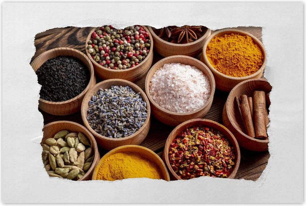 Poszterek 120x80 Só Ánizs Fahéj kurkuma