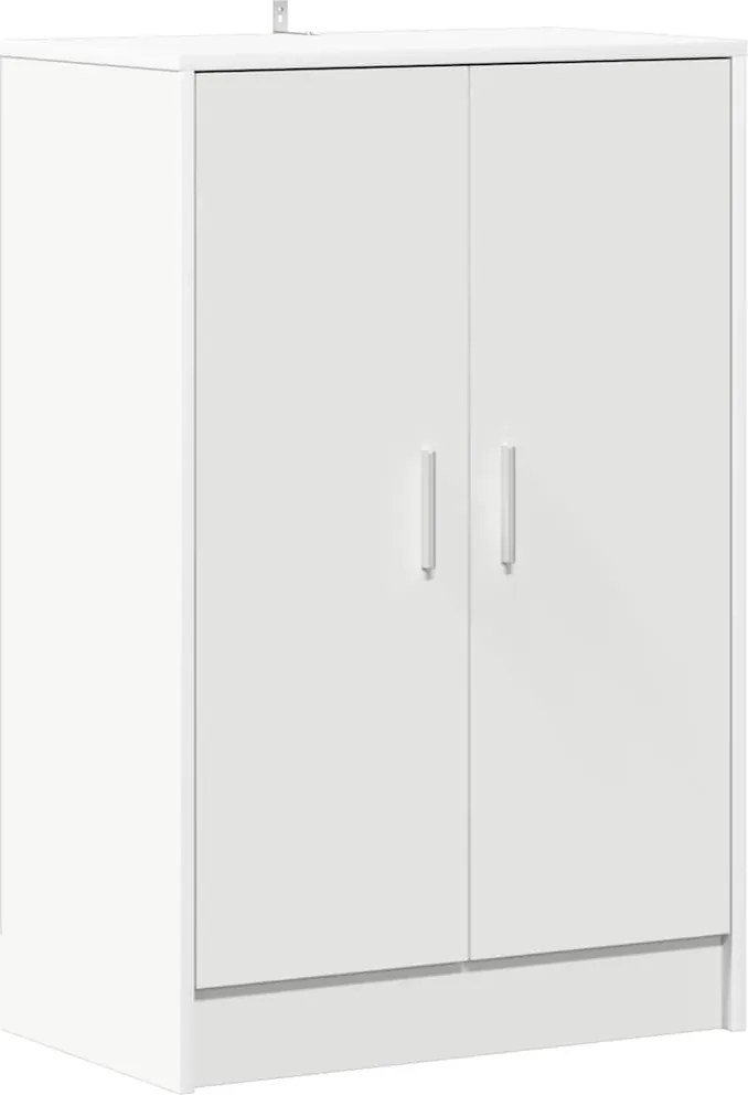 vidaXL fehér szerelt fa cipősszekrény 60 x 35 x 92 cm