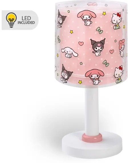 Dalber 41251 - LED gyereklámpa HELLO KITTY&FRIENDS 1xG4/4W/230V rózsaszín