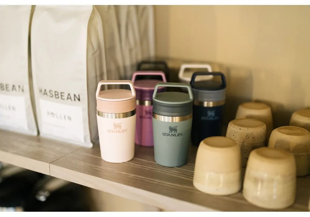 Világos rózsaszín rozsdamentes acél termobögre 350 ml Café-To-Go Rose Quartz – Stanley