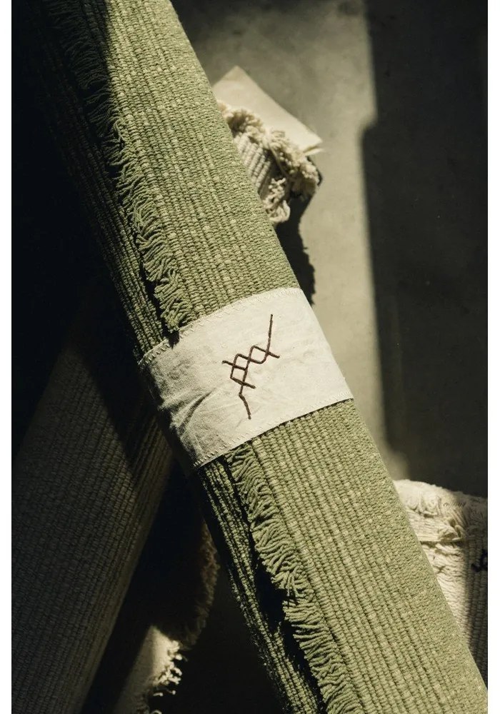 Khaki kézi szövésű pamut szőnyeg 140x200 cm Handloom – Lorena Canals