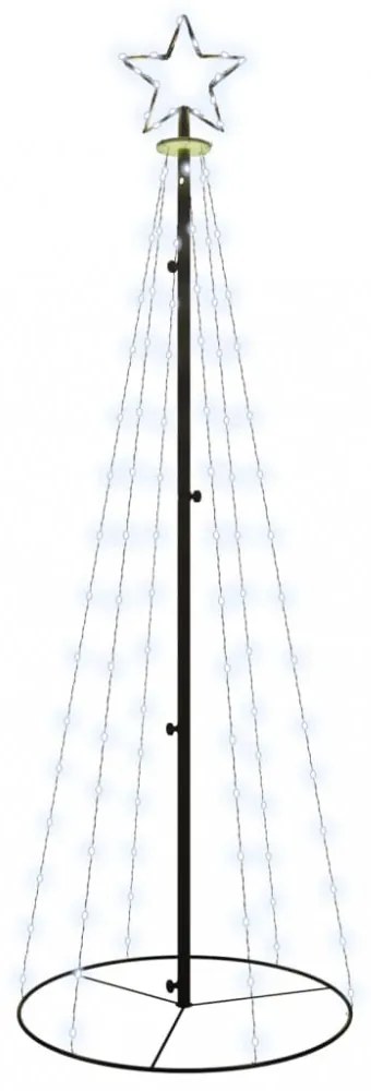kúp alakú karácsonyfa 108 hideg fehér LED-del 70 x 180 cm