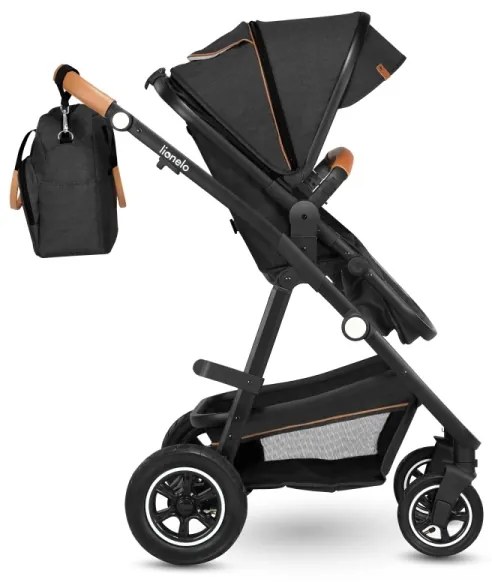 Lionelo - Kombinált babakocsi 2 az 1-ben AMBER szürke grafit