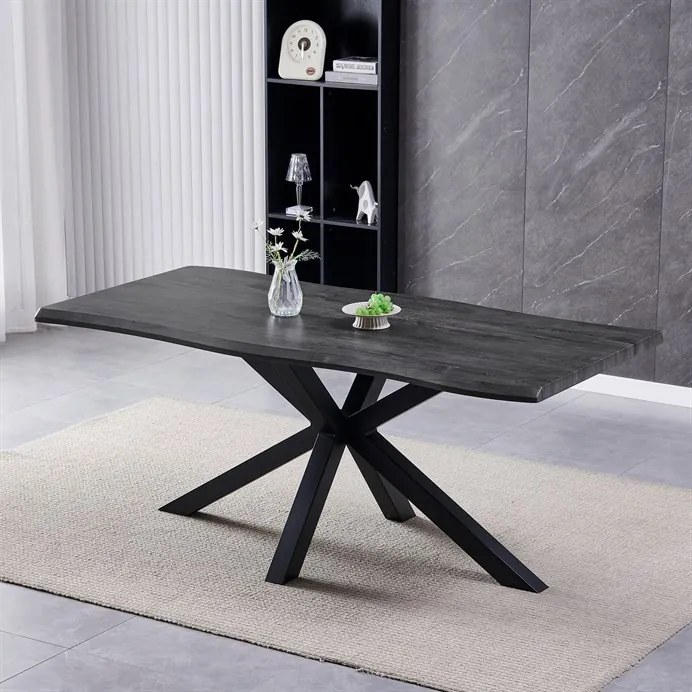 Étkezőasztal 180×90 cm, MDF, Szürke Tölgy. HT-F4618 GREY