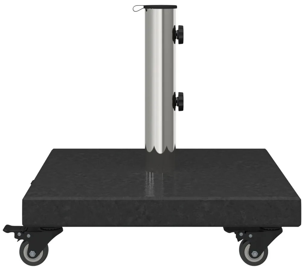 Kerekes Napernyő Talp Ø38/48mm Rúd Fekete Gránit 30 kg Négyzet