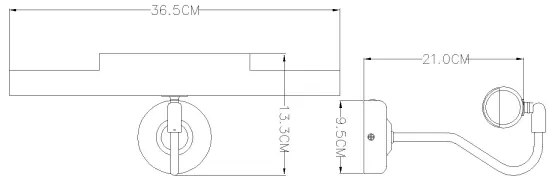 GLOBO 4405 - PICTURE fali lámpa 2xE14/40W