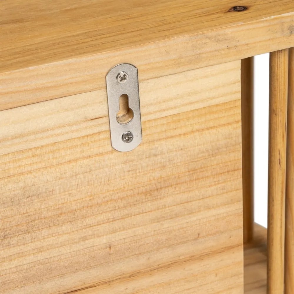 Natúr színű nyárfa fali polc képekhez 60 cm Aspen – Casa Selección