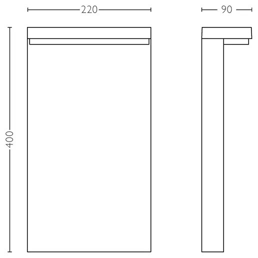 Philips 16485/93/P0 - LED Kültéri lámpa BUSTAN 2xLED/4,5W/230V IP44