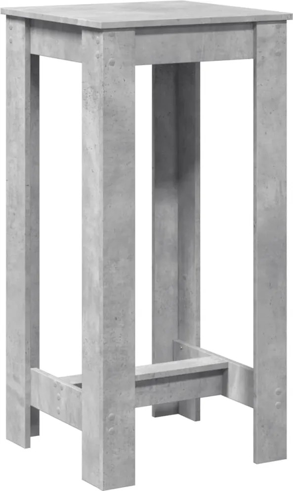 vidaXL betonszürke szerelt fa bárasztal 51 x 50 x 103,5 cm