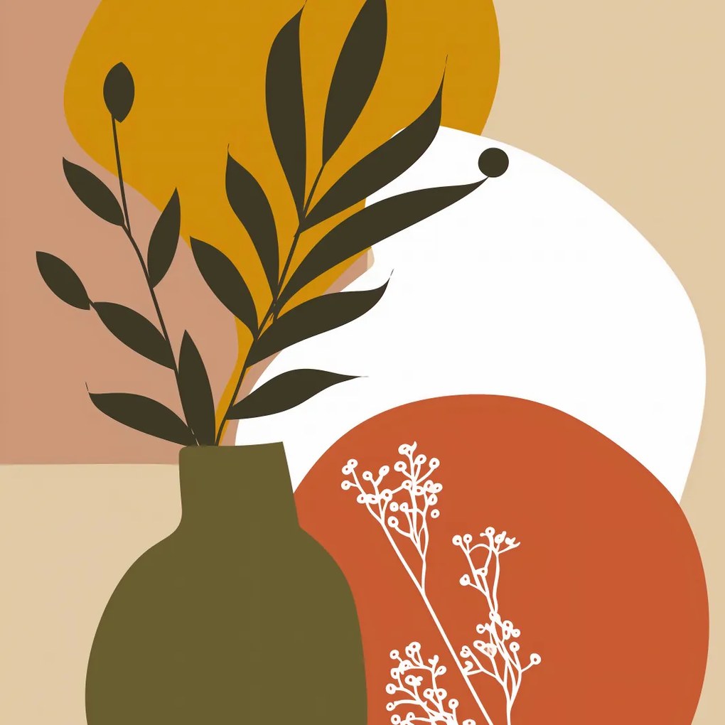 Poszter 40x40cm Virágok a Napban