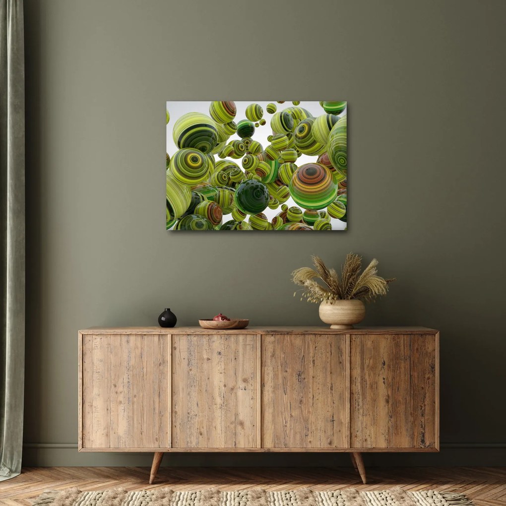 Csíkos gömbök képe (70x50 cm)