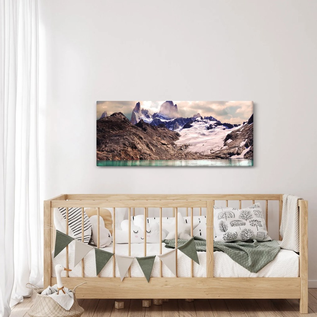 Hegyi tó képe (120x50 cm)