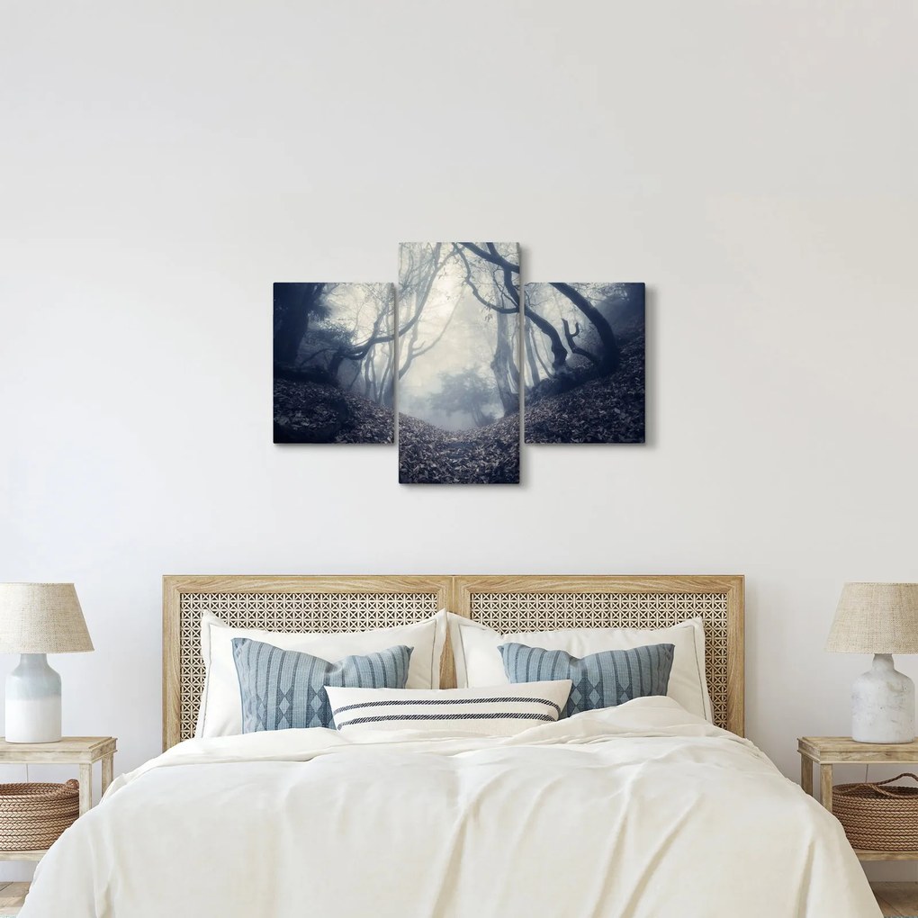 Kép - Erdő a ködben (90x60 cm)