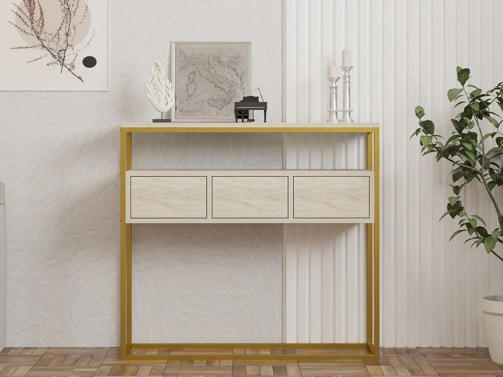 Guarda komód, travertin, 100 cm
