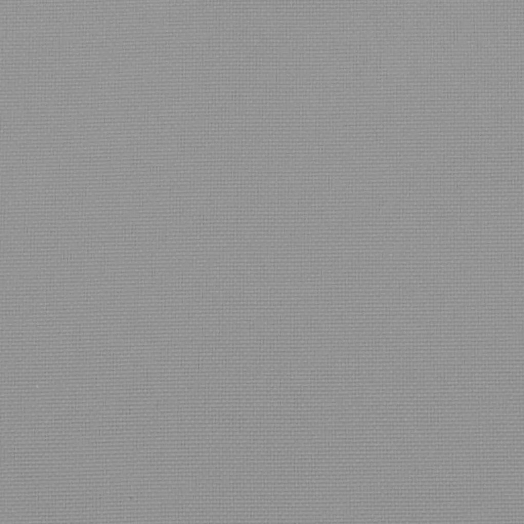 6 db szürke oxford-szövet magas háttámlájú székpárna