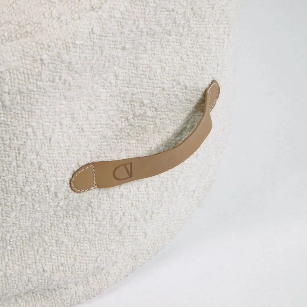 Adara fehér puff, ø 50 cm - Kave Home