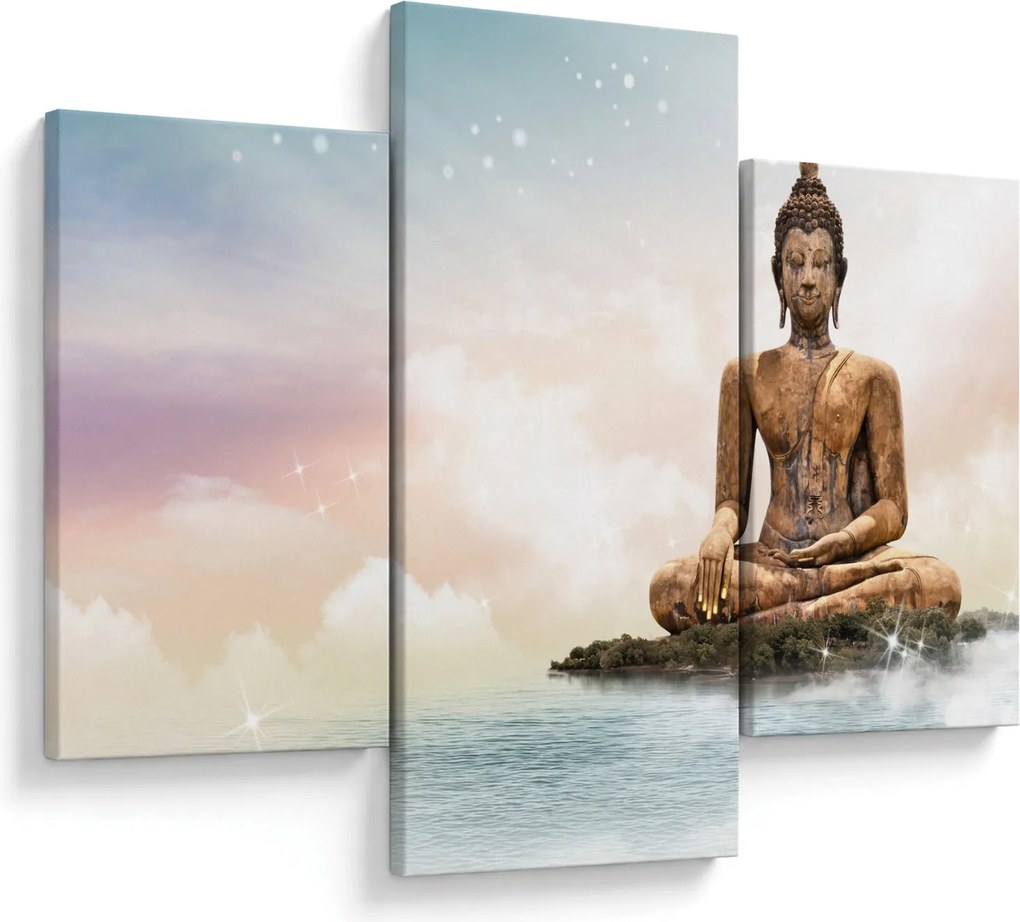 Kép - Buddha vigyáz a földre (90x60 cm)