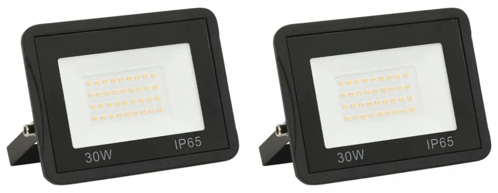 2 db meleg fehér fényű LED-es reflektor 30 W