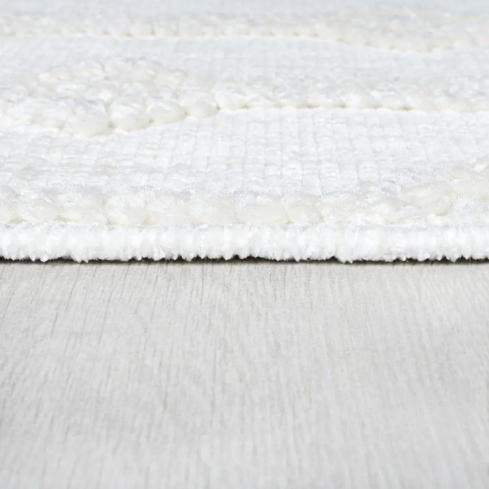 Krémszínű zsenília futószőnyeg 60x240 cm Shyla – Flair Rugs
