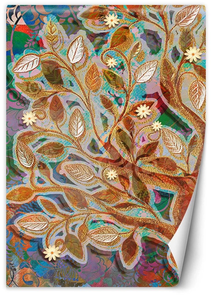 Gario Fotótapéta Arany ágak Anyag: Vlies, Méret: 150 x 210 cm
