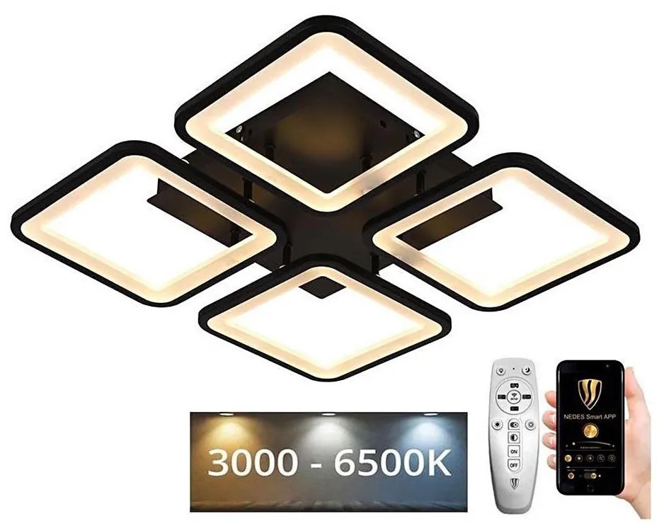 Brilagi - LED Dimmelhető felületre szerelhető csillár SQUARED LED/85W/230V 3000-6500K + távirányító