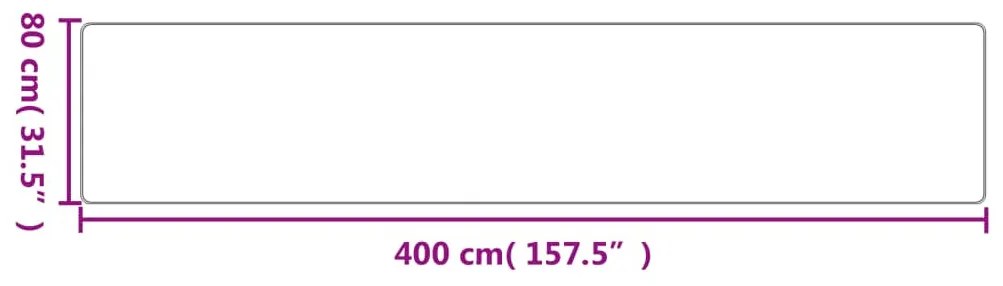 tópszínű szizálhatású futószőnyeg 80 x 400 cm