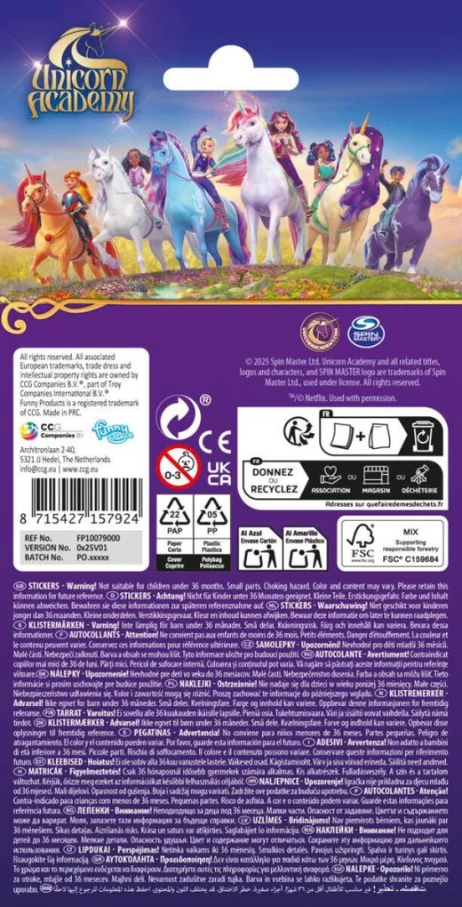 Unikornis Akadémia Magic World matrica