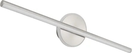 Globo 41924N Fali könnyű fém nikkel matt, akril fehér, IP44, szélesség x magasság: 608x130 mm, Mélység: 74 mm, LED 10W 230V, 980lm forrás, 720lm kimenet, 4000K