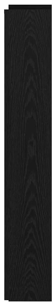 Fejtámla polcokkal Fekete tölgy 160 x 17 x 104,5 cm Faanyag