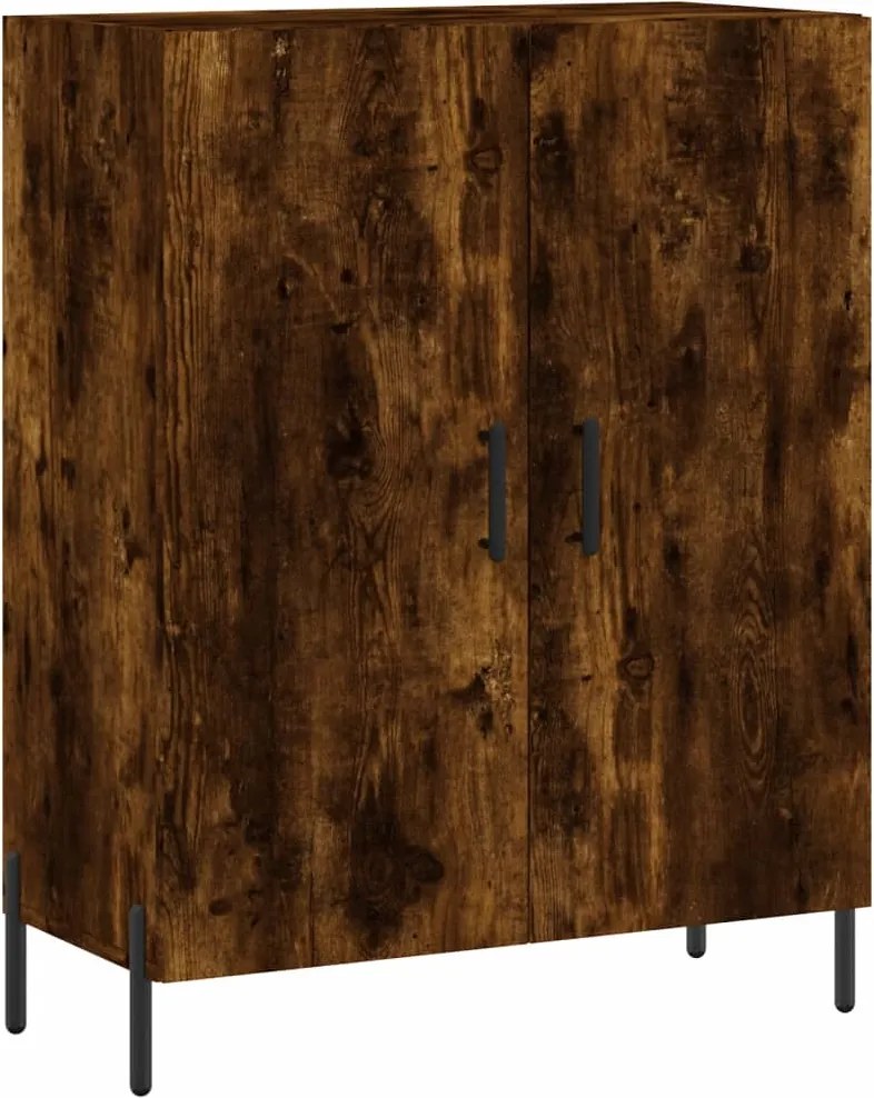 vidaXL füstös tölgy színű szerelt fa tálalószekrény 69,5 x 34 x 90 cm
