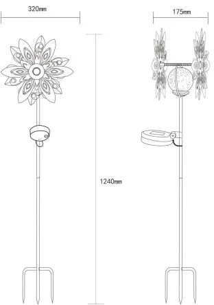 Globo 36578S - LED napelemes dekoráció LED/0,02W/3V IP44