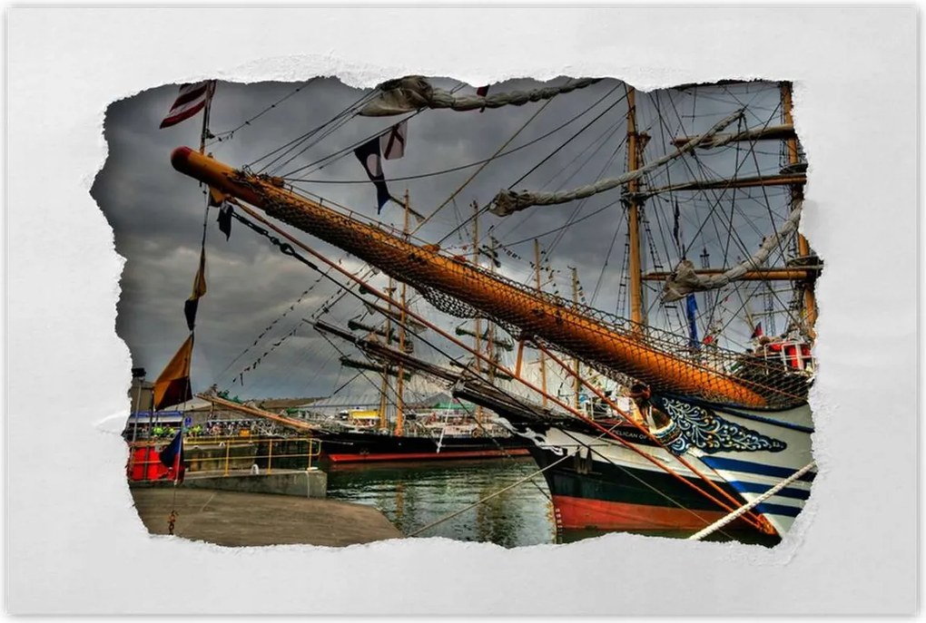 Poszterek 60x40 Vitorlások a kikötőben