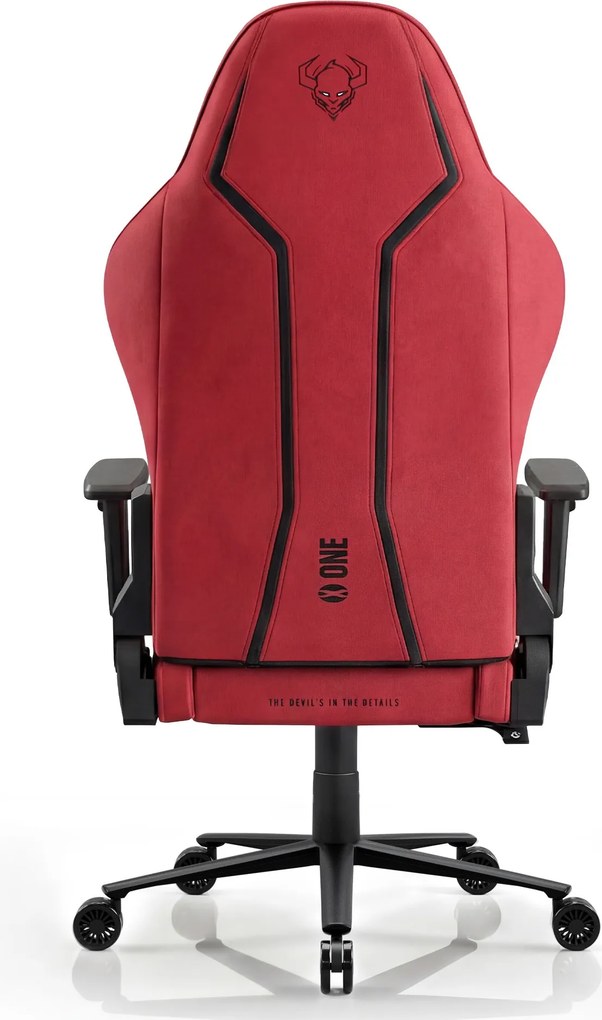 Gamer szék szövet King Size, fekete-piros: Diablo X-One 2.0 Bloody Mary