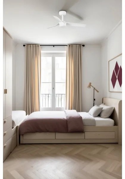 FARO 33820-1TW - LED Dimmelhető ventilátor  MINI PUNT S LED/10W 2700/4000/6000K + távirányító